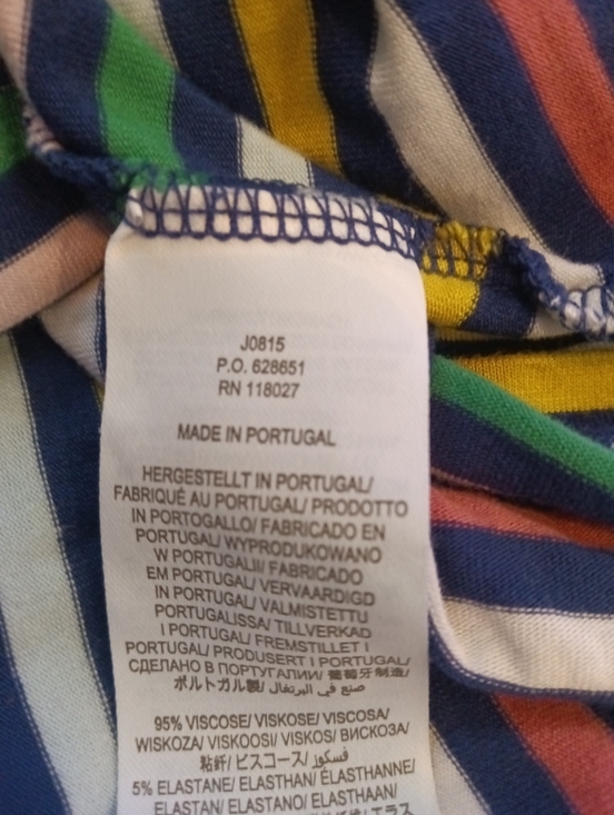 Boden Lucinda Jersey Rainbow Colored Striped Short Sleeve Midi Dress 20 22Reg - Picture 10 of 11